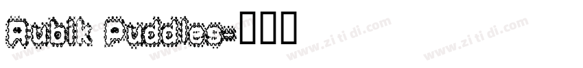 Rubik Puddles字体转换